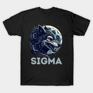 Sigma Lone Wolf Werewolf Sigma Male Teens T-Shirt